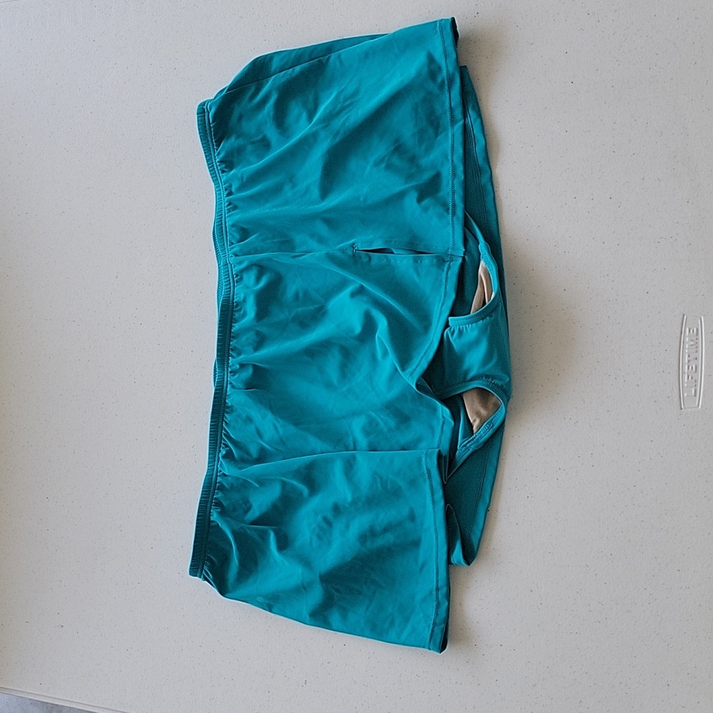 NWT bathing suit bottoms, teal blue size 18